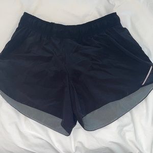Black running shorts